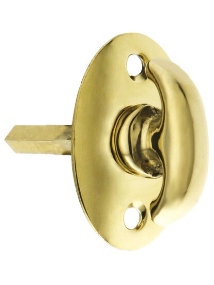 Solid Brass Thumb Turn in Polished Brass.